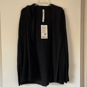 Lululemon black sundown sweater wrap NWT 8